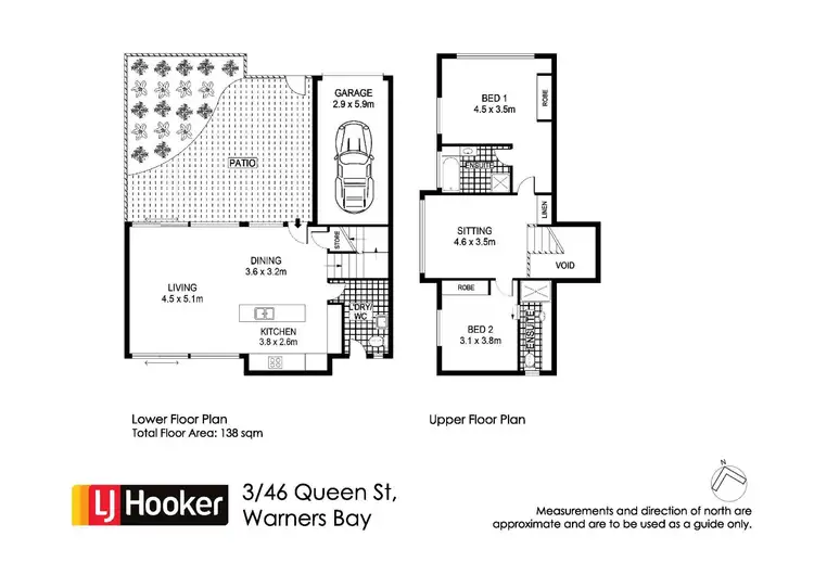 Floorplan of Homely unit listing, 3/46 Queen Street, Warners Bay NSW 2282