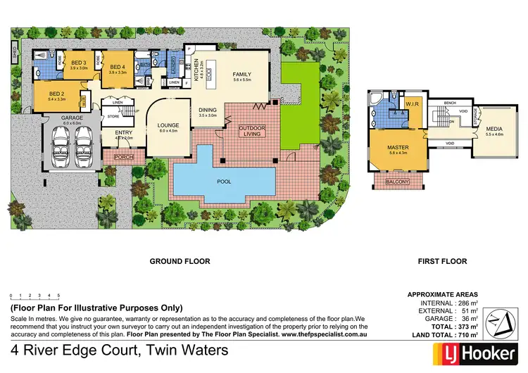 Floorplan of Homely house listing, 4 River Edge Court, Twin Waters QLD 4564
