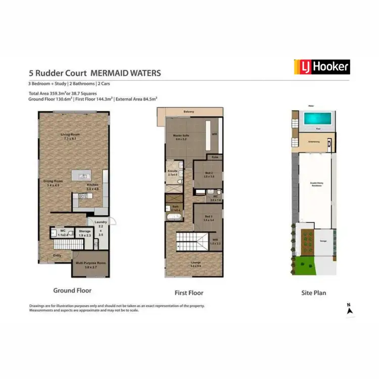 Floorplan of Homely house listing, 5A Rudder Court, Mermaid Waters QLD 4218