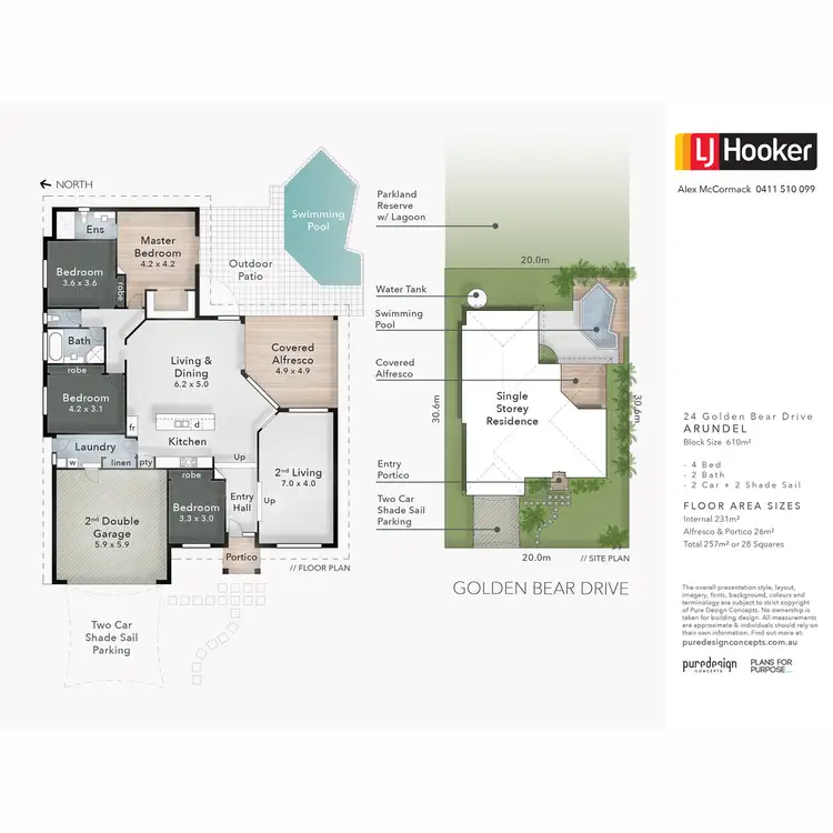 Floorplan of Homely house listing, 24 Golden Bear Drive, Arundel QLD 4214