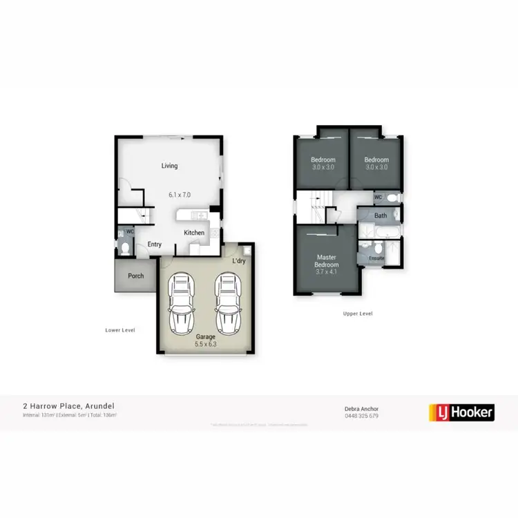 Floorplan of Homely house listing, 2 Harrow Place, Arundel QLD 4214
