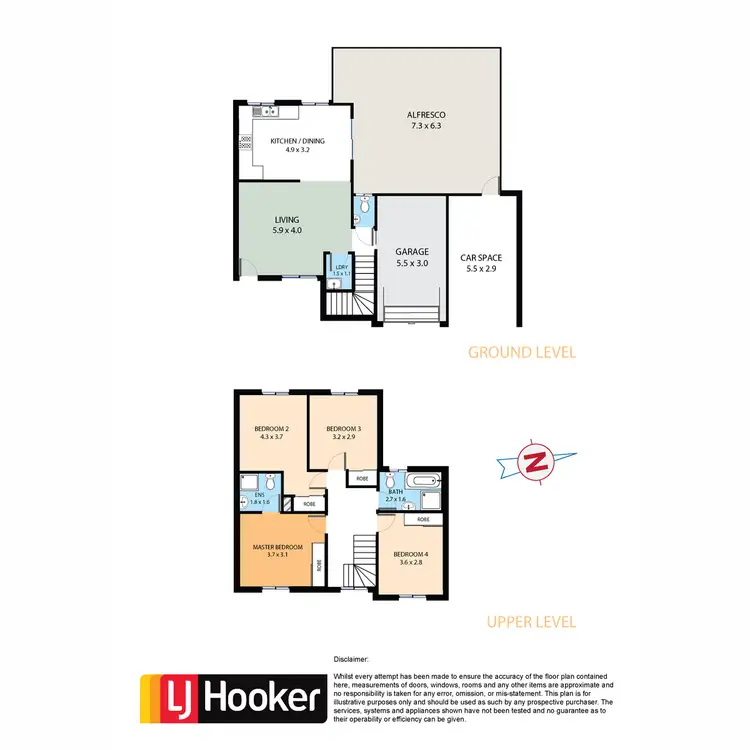 Floorplan of Homely townhouse listing, 3/29 O'Brien Street, Mount Druitt NSW 2770