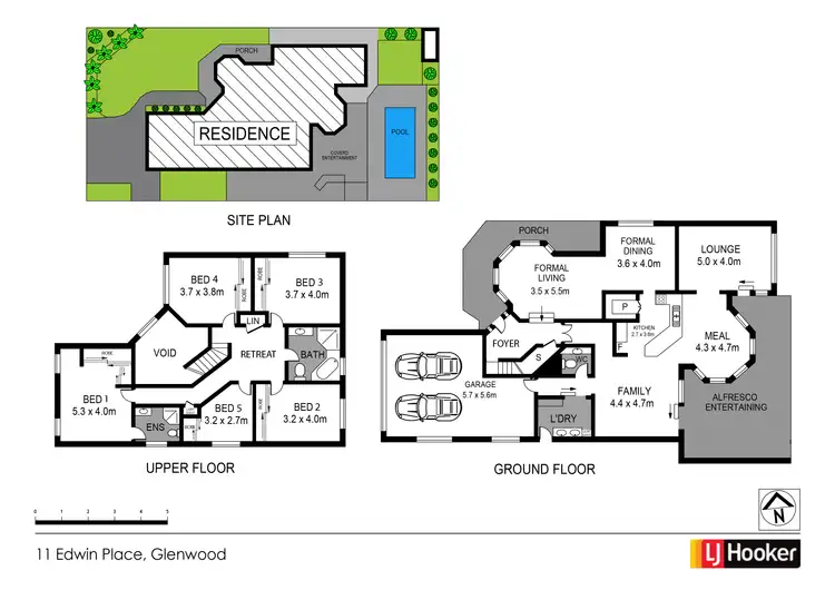 Floorplan of Homely house listing, 11 Edwin Place, Glenwood NSW 2768