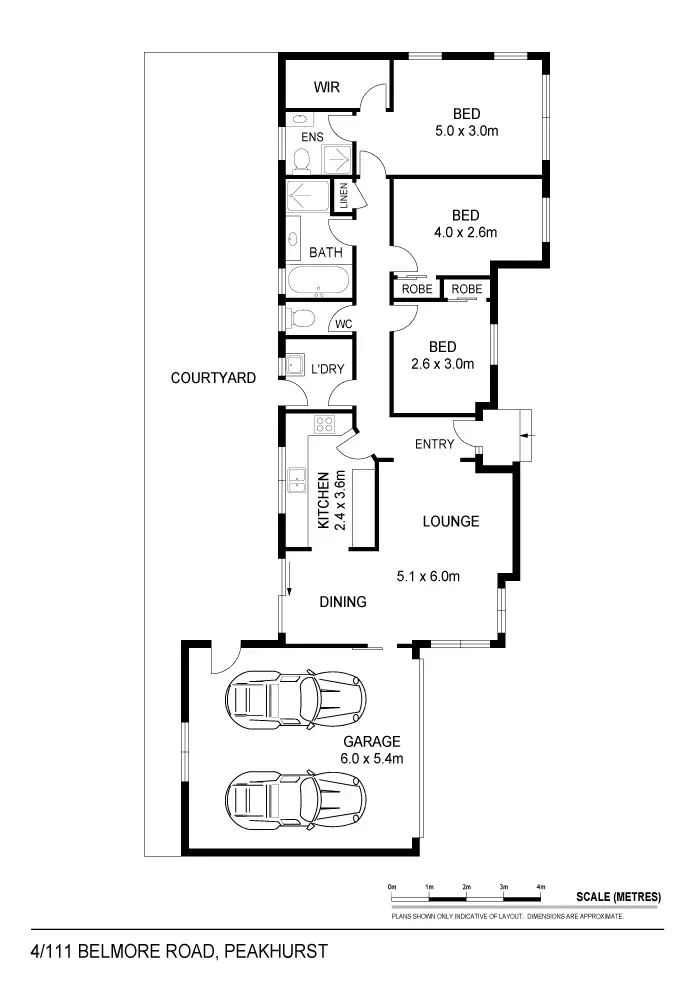 Floorplan of Homely villa listing, 4/111 Belmore Road, Peakhurst NSW 2210