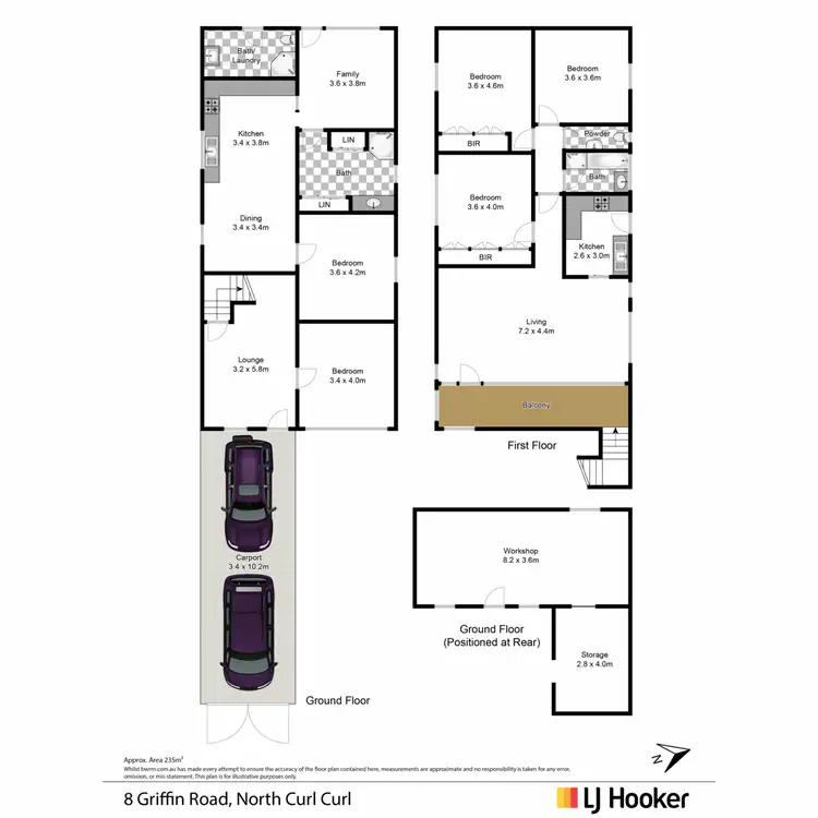 Floorplan of Homely house listing, 8 Griffin Road, North Curl Curl NSW 2099