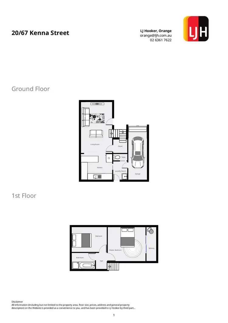 Floorplan of Homely unit listing, 20/67 Kenna Street, Orange NSW 2800