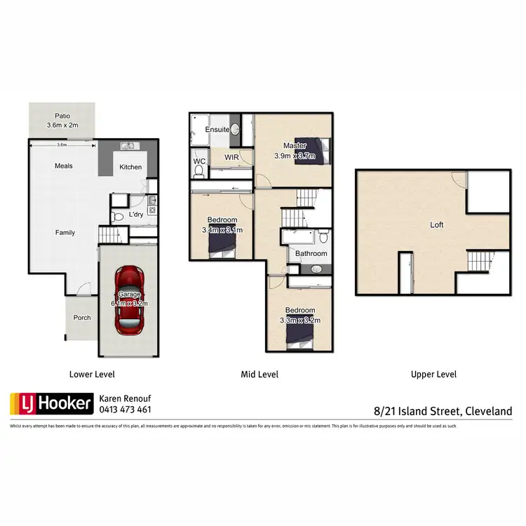 Floorplan of Homely townhouse listing, 8/21-23 Island Street, Cleveland QLD 4163
