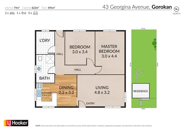 Floorplan of Homely house listing, 43 Georgina Avenue, Gorokan NSW 2263