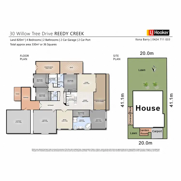 Floorplan of Homely house listing, 30 Willow Tree Drive, Reedy Creek QLD 4227