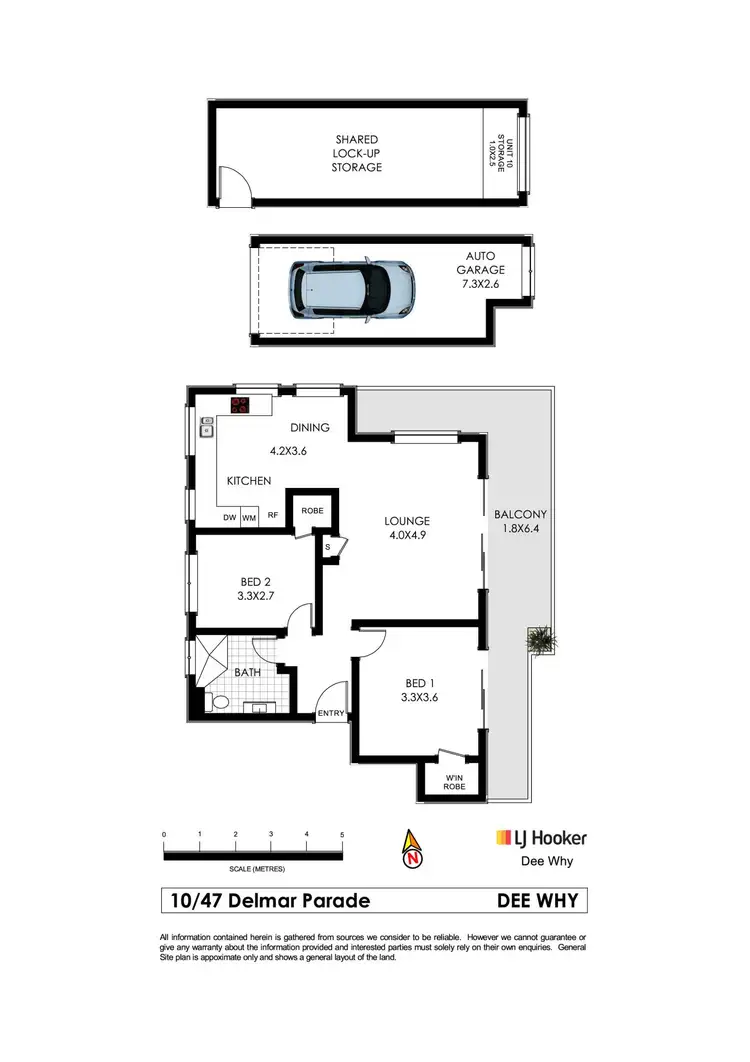 Floorplan of Homely apartment listing, 10/47 Delmar Parade, Dee Why NSW 2099
