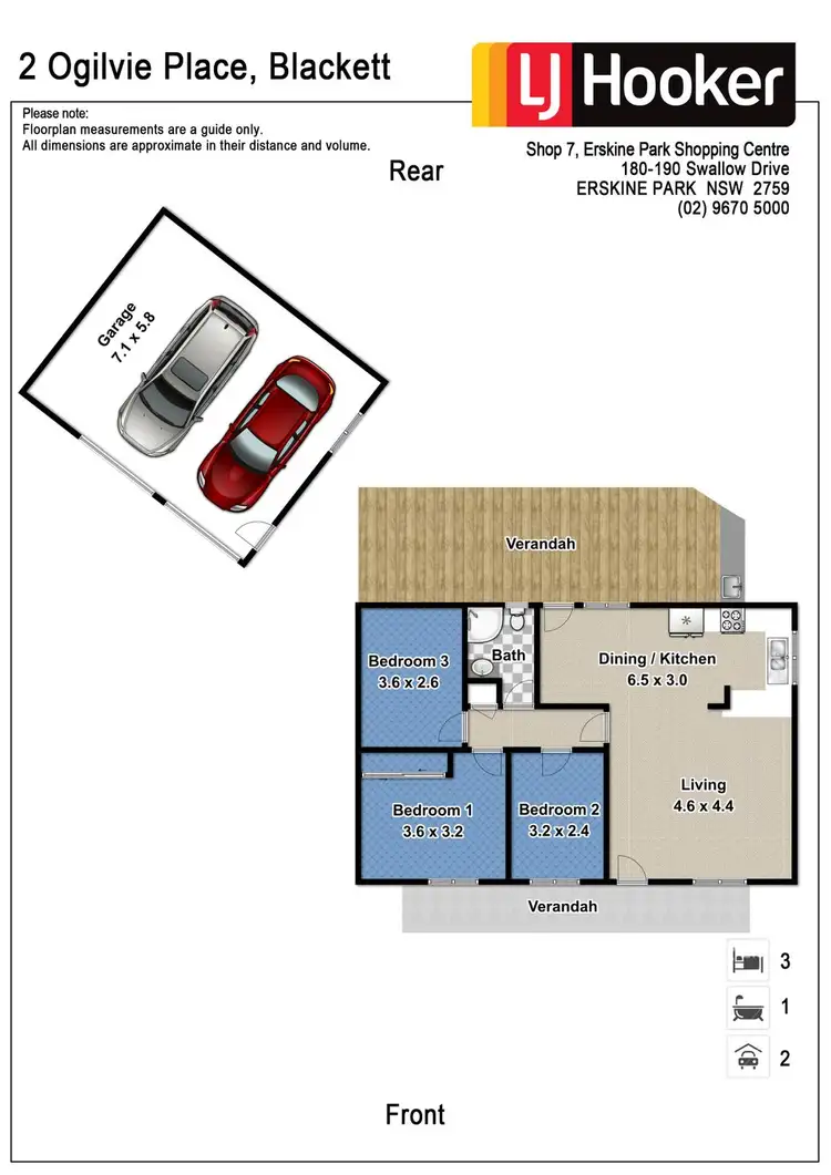 Floorplan of Homely house listing, 2 Ogilvie Place, Blackett NSW 2770