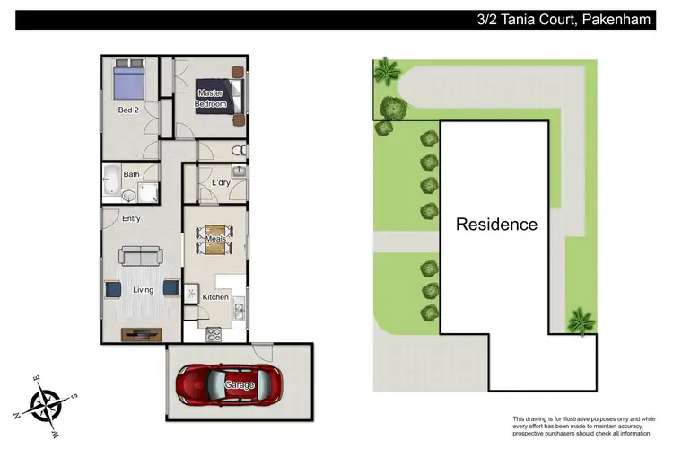 Floorplan of Homely unit listing, 3/2 Tania Court, Pakenham VIC 3810