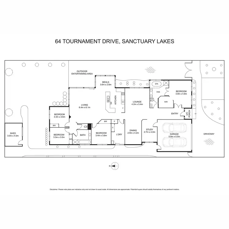 Floorplan of Homely house listing, 64 Tournament Drive, Sanctuary Lakes VIC 3030