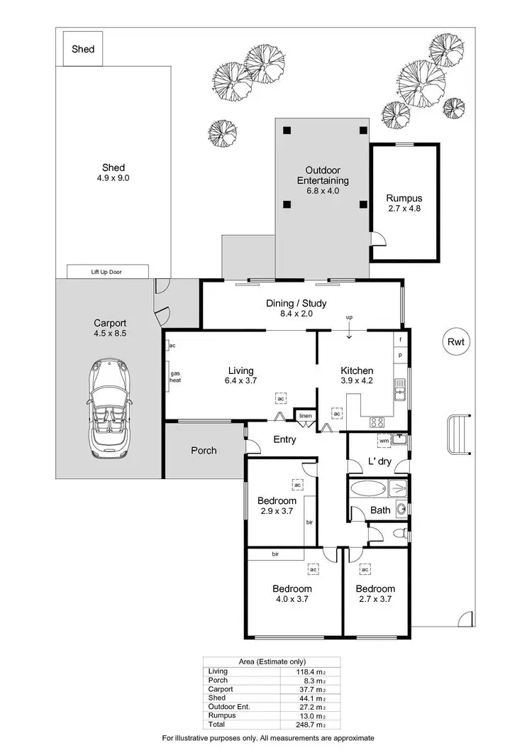 Floorplan of Homely house listing, 6 Columbia Crescent, Modbury North SA 5092
