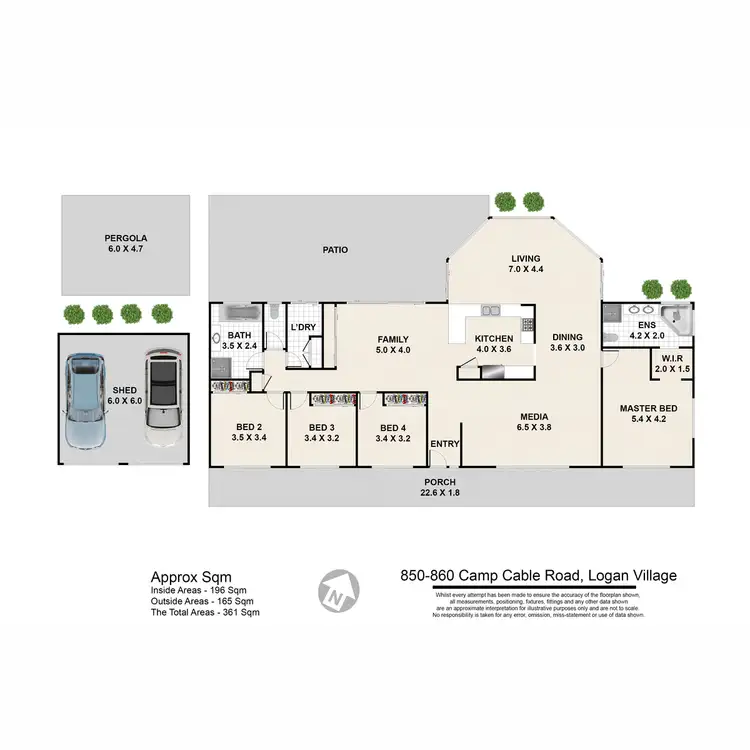 Floorplan of Homely rural property listing, 850-860 Camp Cable Road, Logan Village QLD 4207