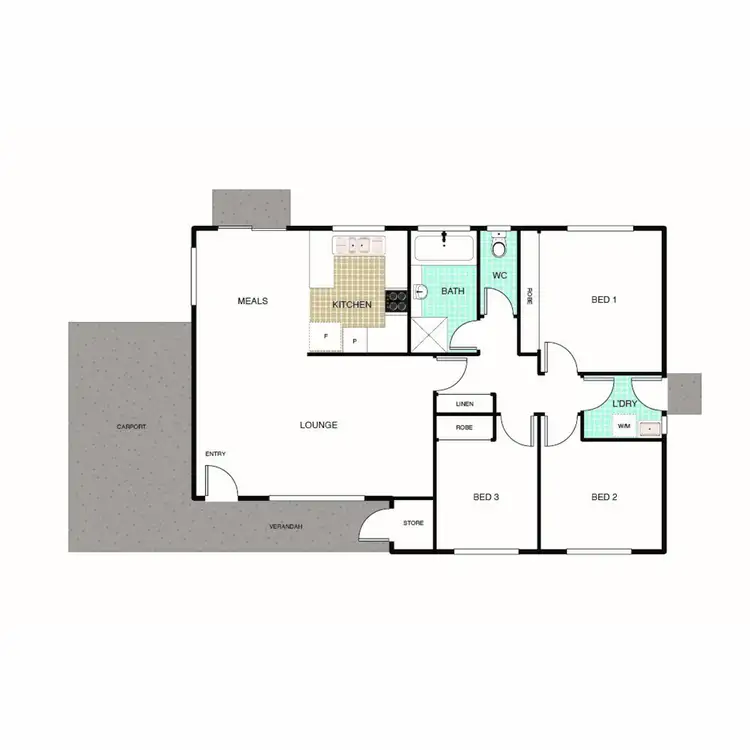 Floorplan of Homely townhouse listing, 17/210 Newman-Morris Circuit, Oxley ACT 2903