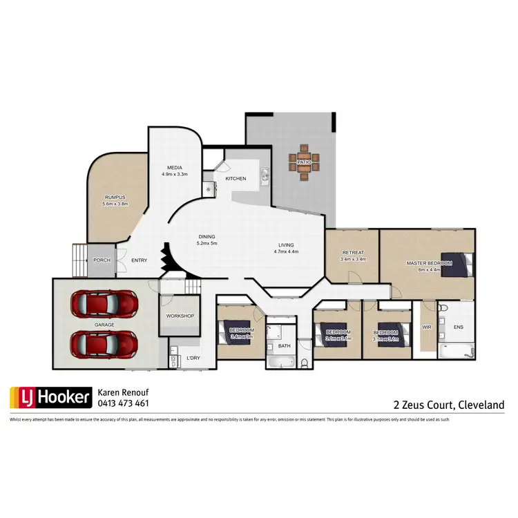 Floorplan of Homely house listing, 2 Zeus Court, Cleveland QLD 4163