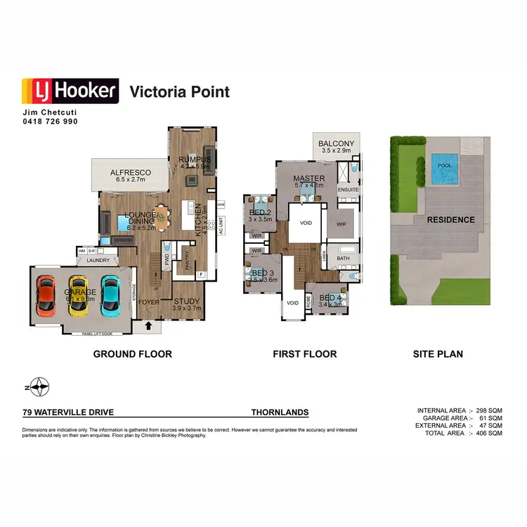 Floorplan of Homely house listing, 79 Waterville Drive, Thornlands QLD 4164