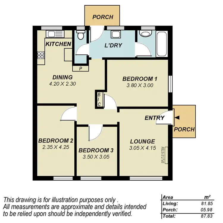 Floorplan of Homely house listing, 96 Whitington Road, Davoren Park SA 5113