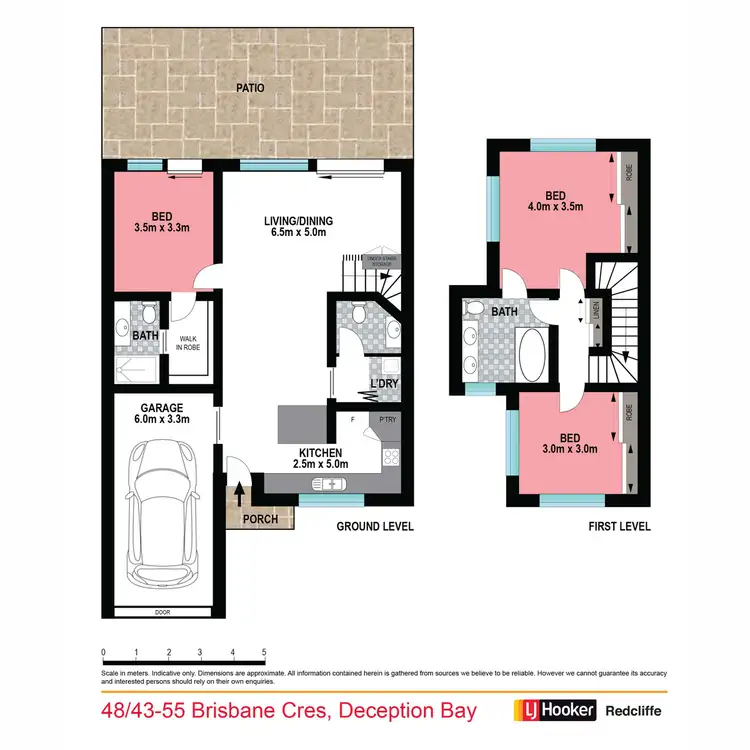 Floorplan of Homely townhouse listing, 48/43-55 Brisbane Crescent, Deception Bay QLD 4508