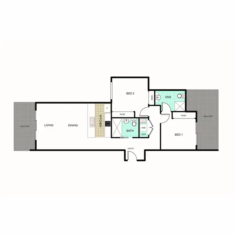 Floorplan of Homely apartment listing, 20/50 Hillcrest Crescent, Crace ACT 2911