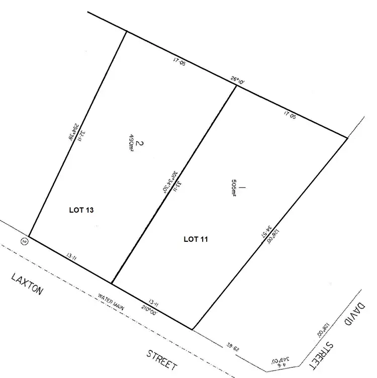 Floorplan of Homely land listing, 11 Laxton Street, Mccracken SA 5211