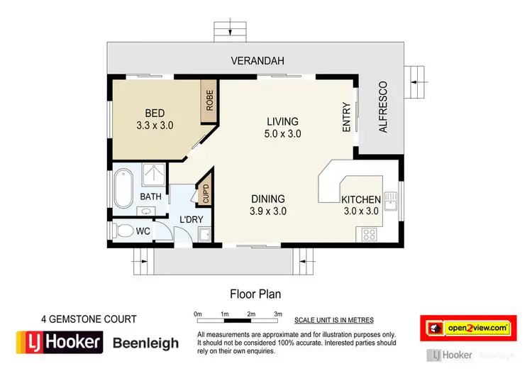 Floorplan of Homely retirement listing, 4 Gemstone Court, Bethania QLD 4205