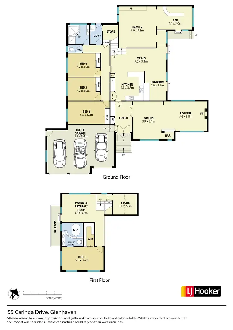 Floorplan of Homely house listing, 55 Carinda Drive, Glenhaven NSW 2156