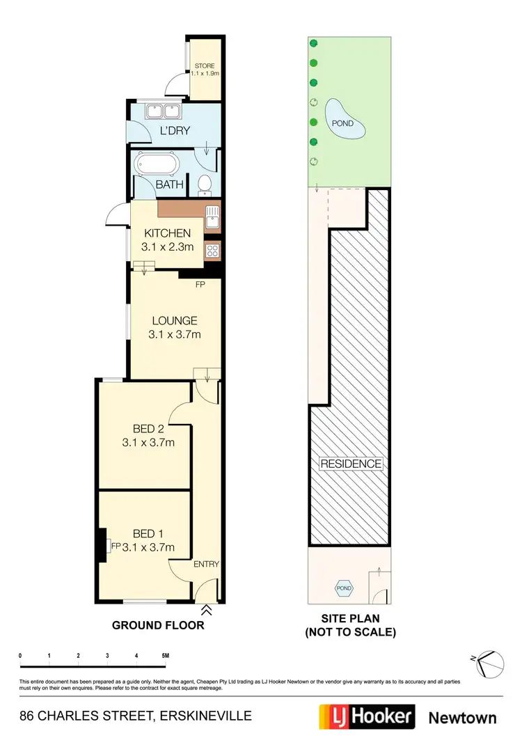 Floorplan of Homely house listing, 86 Charles Street, Erskineville NSW 2043