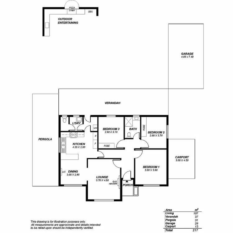 Floorplan of Homely house listing, 45 High Avenue, Clearview SA 5085