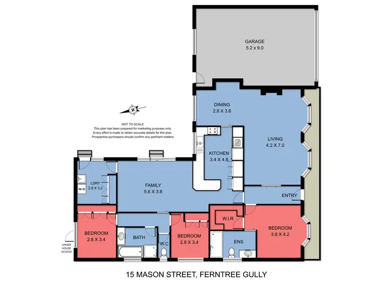 Floorplan of Homely house listing, 15 Mason Street, Ferntree Gully VIC 3156