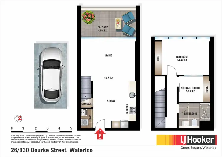 Floorplan of Homely apartment listing, 26/830 Bourke Street, Waterloo NSW 2017