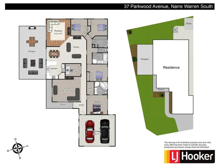 Floorplan of Homely house listing, 37 Parkwood Avenue, Narre Warren South VIC 3805