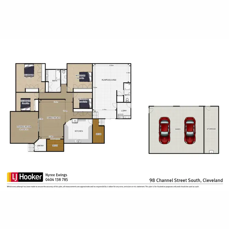 Floorplan of Homely house listing, 98 Channel Street South, Cleveland QLD 4163
