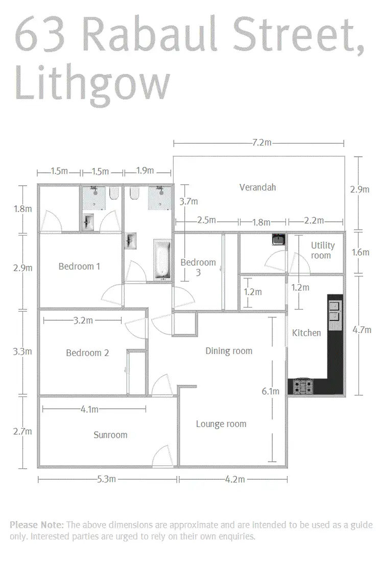 Floorplan of Homely house listing, 63 Rabaul Street, Lithgow NSW 2790