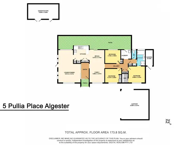 Floorplan of Homely house listing, 5 Pullia Place, Algester QLD 4115