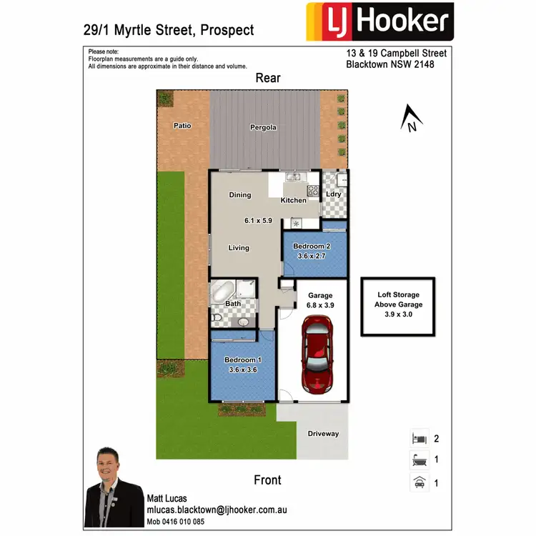 Floorplan of Homely villa listing, 29/1 Myrtle Street, Prospect NSW 2148