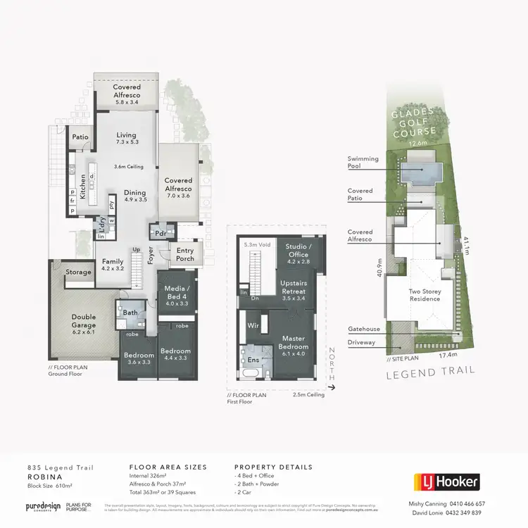 Floorplan of Homely house listing, 835 Legend Trail, Robina QLD 4226