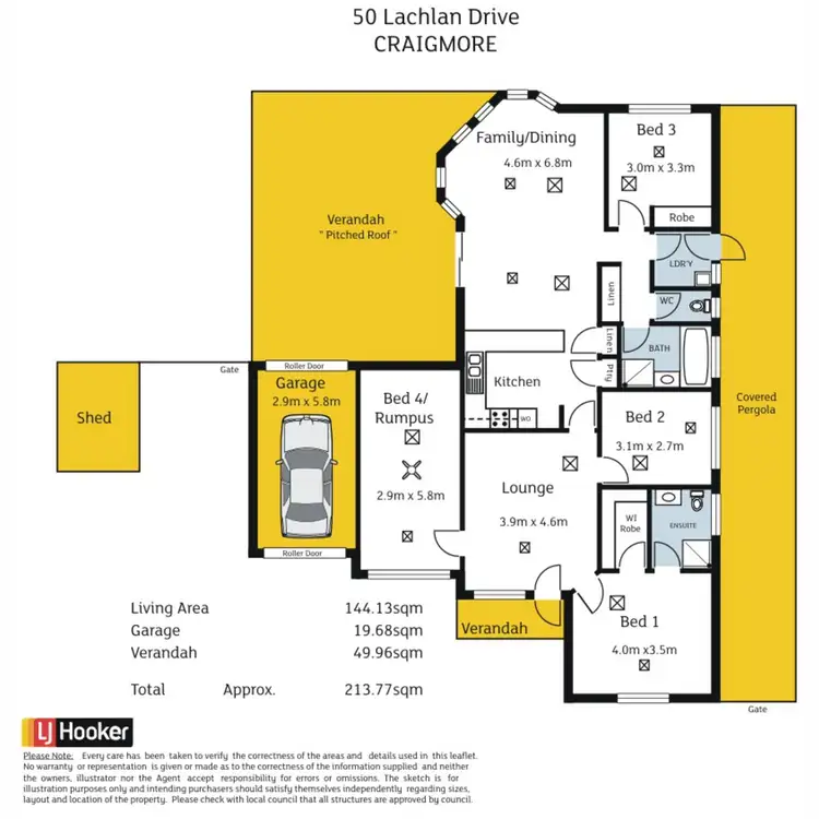 Floorplan of Homely house listing, 50 Lachlan Drive, Craigmore SA 5114