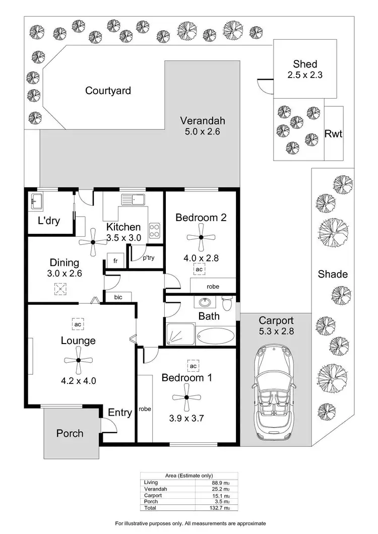 Floorplan of Homely unit listing, 5/22 Milton Avenue, Tranmere SA 5073