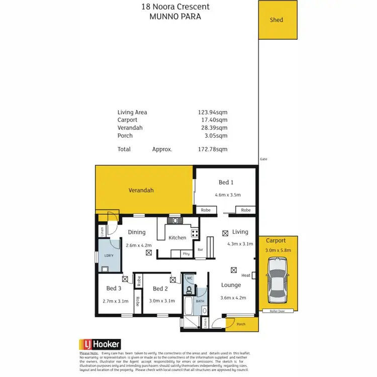 Floorplan of Homely house listing, 18 Noora Crescent, Munno Para SA 5115