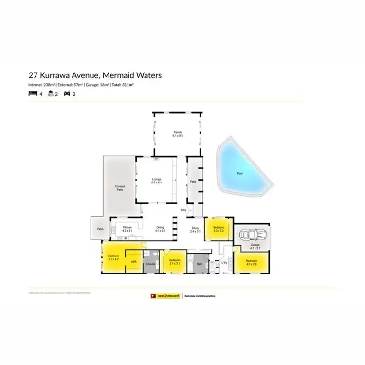 Floorplan of Homely house listing, 27 Kurrawa Avenue, Mermaid Waters QLD 4218