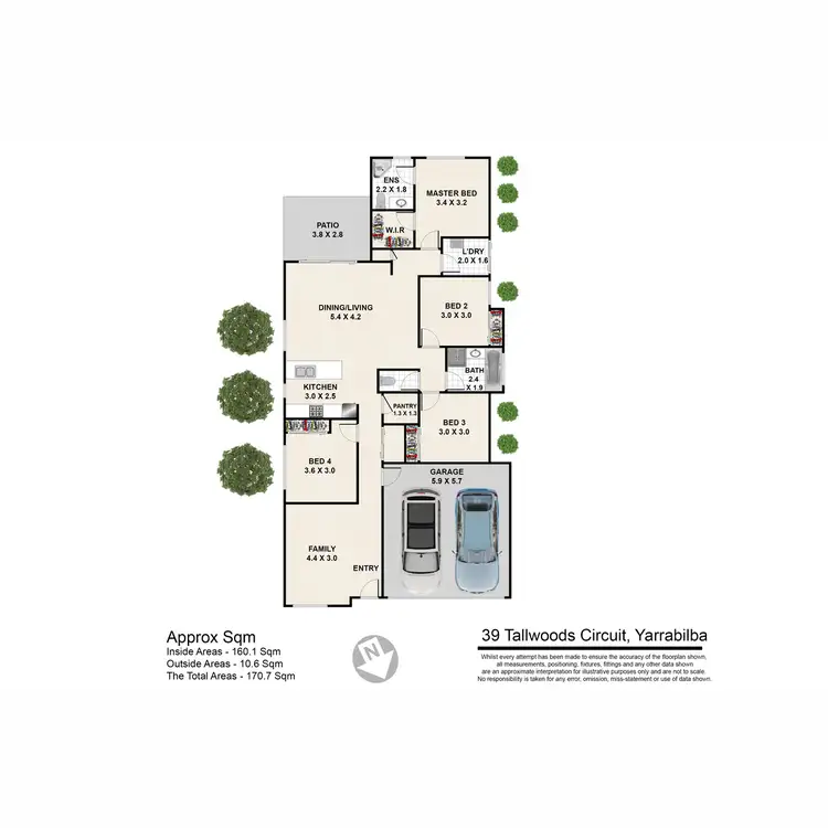 Floorplan of Homely house listing, 39 Tallwoods Circuit, Yarrabilba QLD 4207