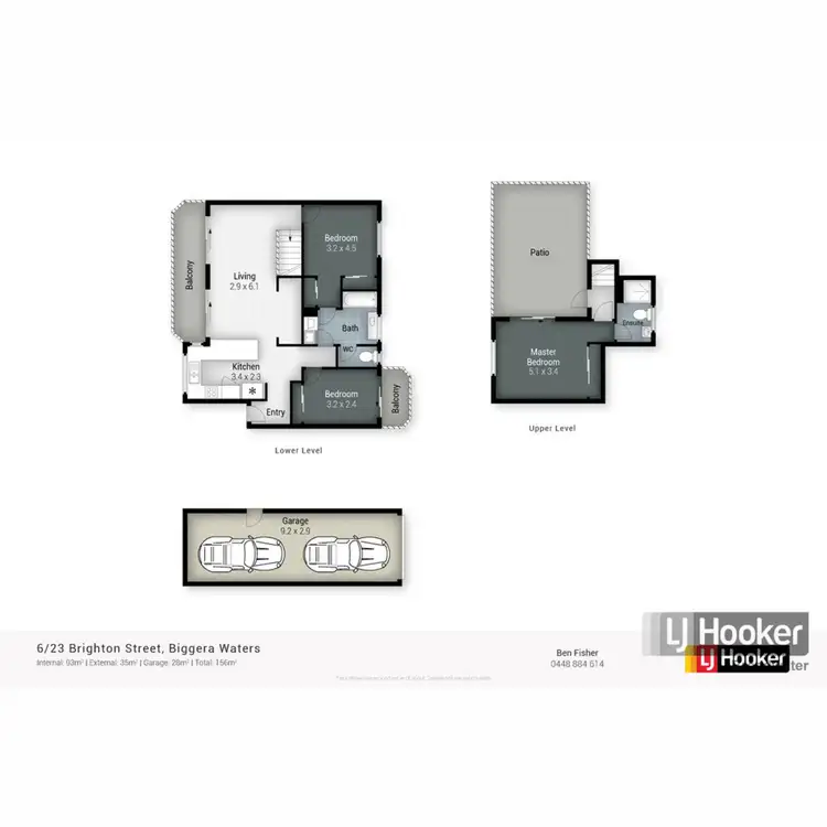 Floorplan of Homely unit listing, 6/23 Brighton Street, Biggera Waters QLD 4216