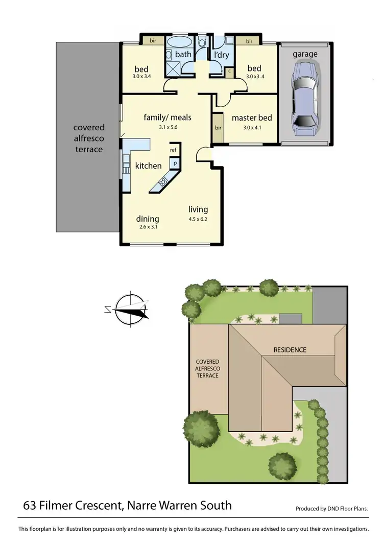 Floorplan of Homely house listing, 63 Filmer Crescent, Narre Warren South VIC 3805