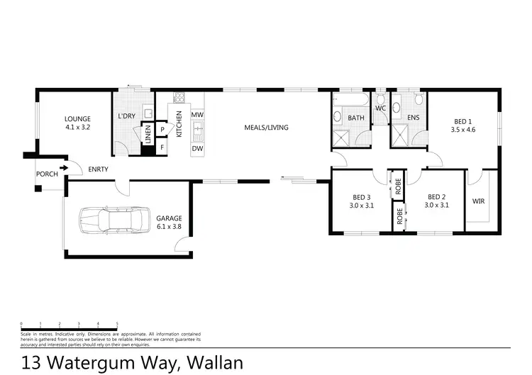 Floorplan of Homely house listing, 13 Watergum Way, Wallan VIC 3756