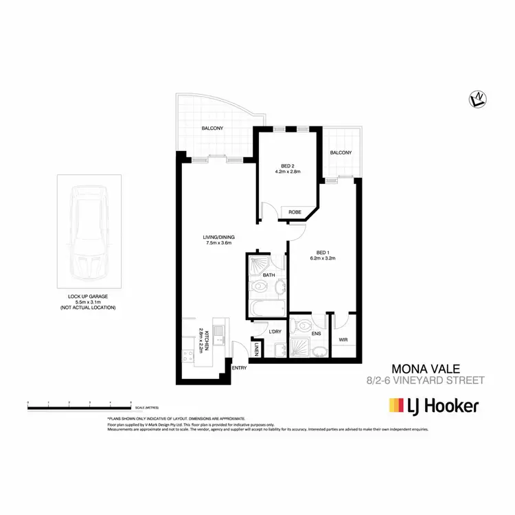Floorplan of Homely apartment listing, 8/2-6 Vineyard Street, Mona Vale NSW 2103