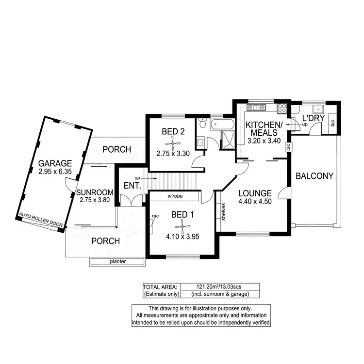 Floorplan of Homely unit listing, 18 Riverway, Fulham Gardens SA 5024