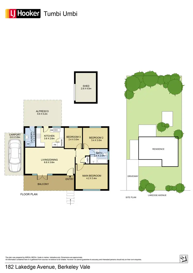 Floorplan of Homely house listing, 182 Lakedge Avenue, Berkeley Vale NSW 2261