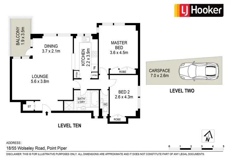 Floorplan of Homely apartment listing, 18/55 Wolseley Road, Point Piper NSW 2027